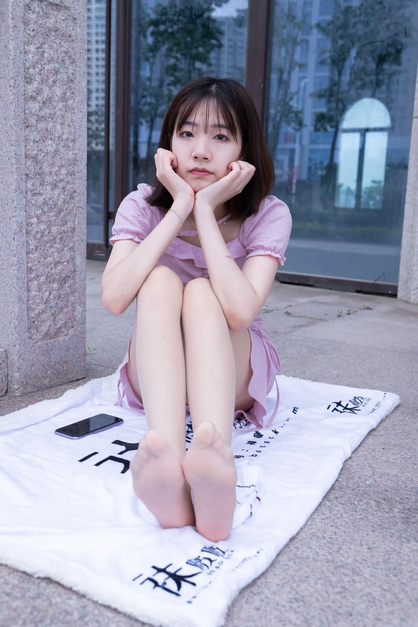 [BoBoSocks袜啵啵]NO.001 小甜豆-帆布鞋、白棉袜、肉丝 [138P]插图9
